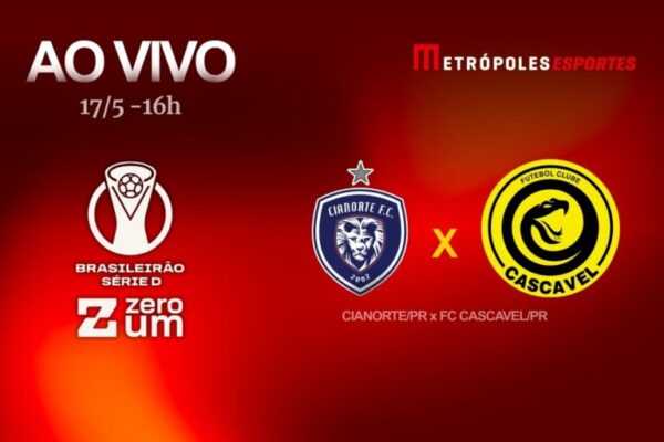 Série D ZeroUm: Metrópoles transmite Cianorte-PR x FC Cascavel-PR. Veja vídeo serie-d-zeroum:-metropoles-transmite-cianorte-pr-x-fc-cascavel-pr.-veja-video